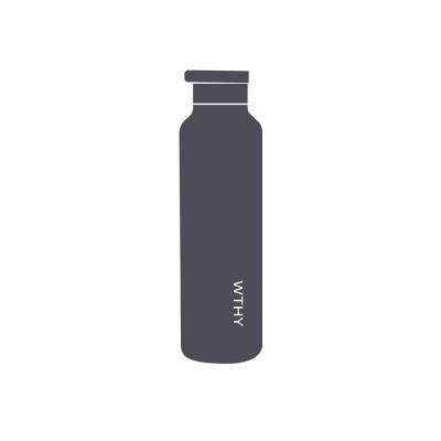 Worthy Sugarcane Drink Bottle Black 750ml